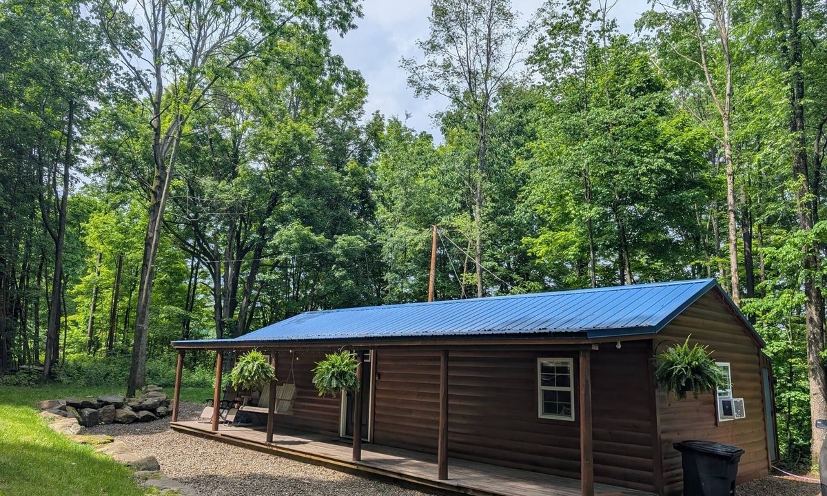 Centerville Cabin | 2BR Woods Cabin Fast WiFi & Fire PIt Getaway