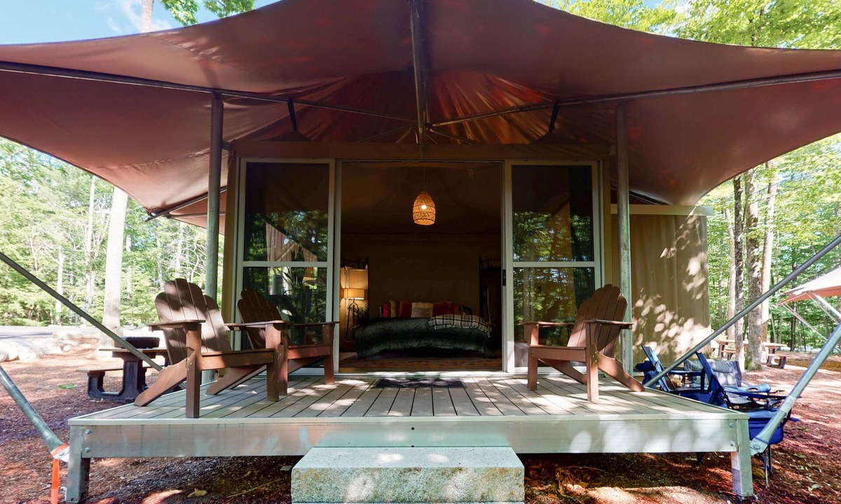 South Casco House | 554 Glamping Tent at Point Sebago Resort