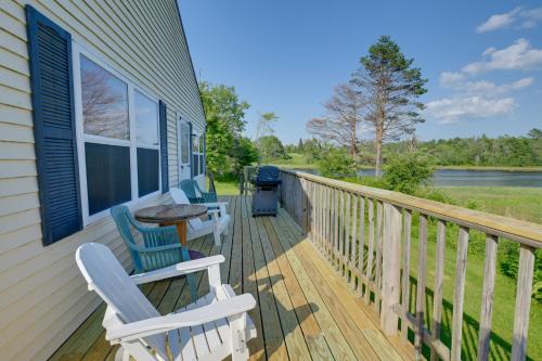 DownEast and Acadia Maine House | 9-Acre Riverfront Home in Milbridge w/Deck & Yard