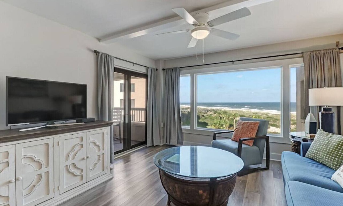 Amelia City Condo | Amelia Surf & Racquet Club Condo B138 | 4th Floor Oceanfront | Pools| Tennis Courts | Sleeps 4
