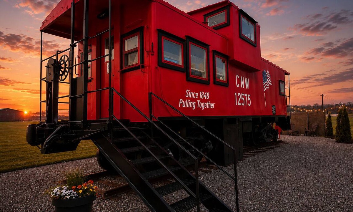 Fredericktown Cabin | Authentic Train Caboose with Loft & Firepit Near Elephant Rocks