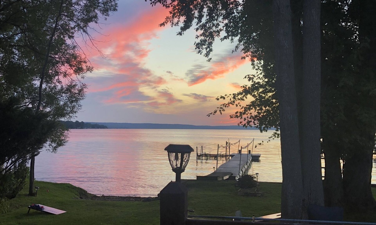 Jamestown West House | Beautiful Chautauqua lake house in Burtis Bay with private dock, deck and yard