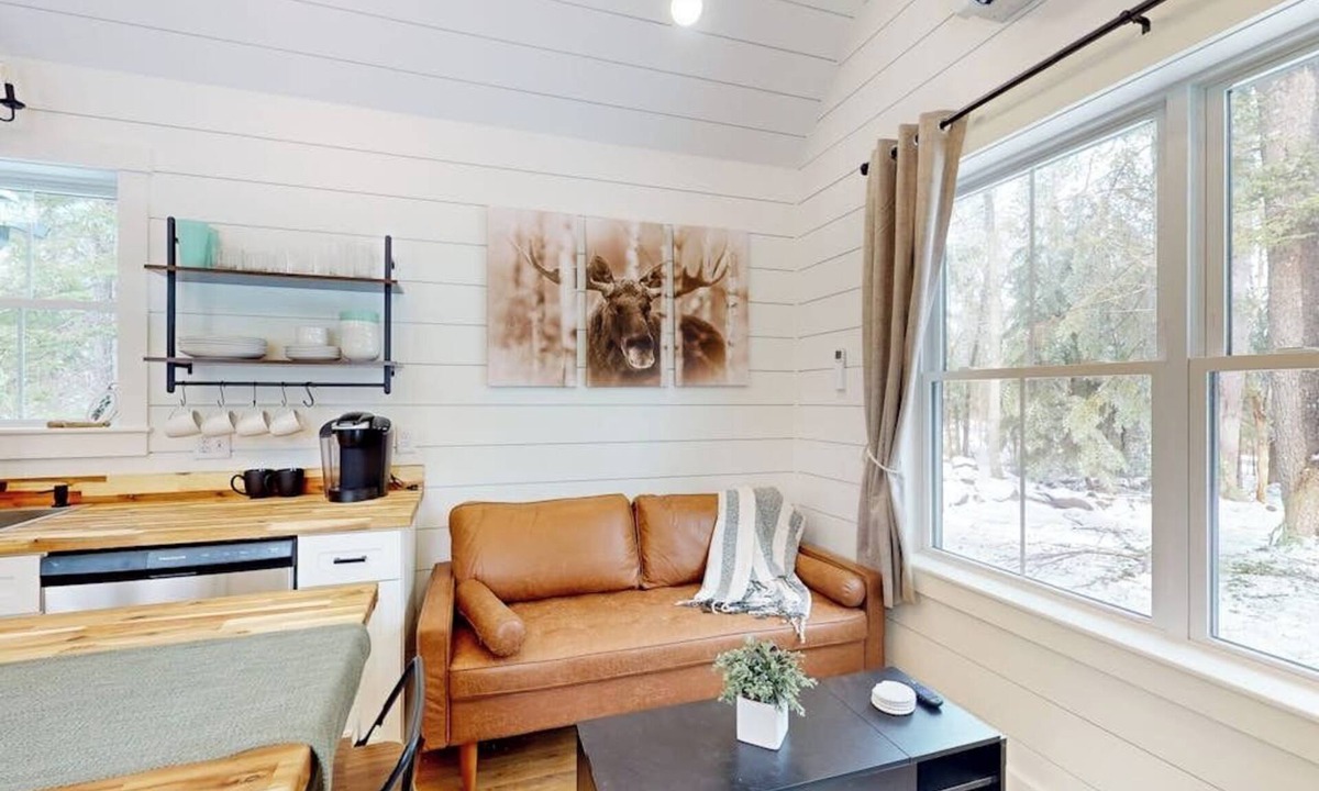 Bucksport Cabin | Brand-new dog-friendly home near Hancock Pond with firepit, grill, streaming, AC