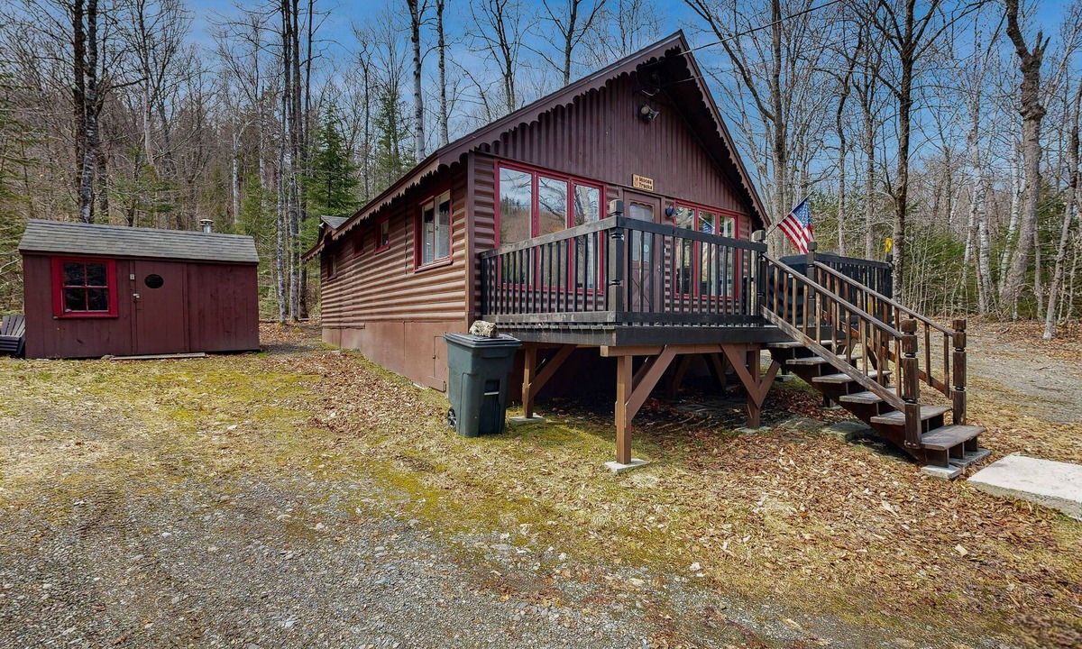Greenville Junction Cabin | Charming Maine cabin with wood stove, firepit, high-speed WiFi, grill, and deck