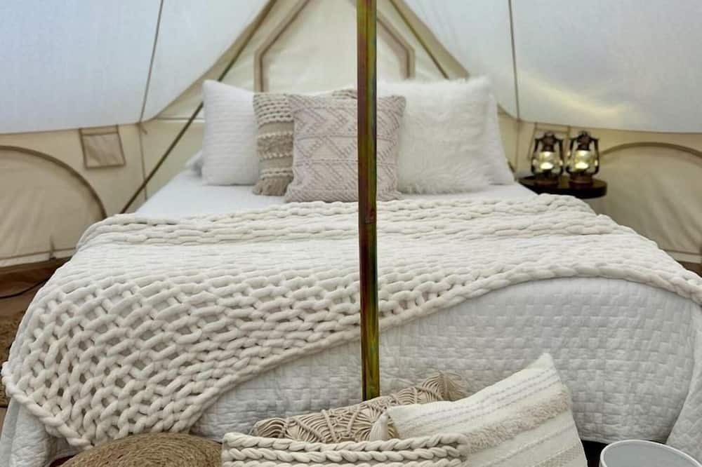 Gentry RV Rental | Charming Woodland Glamping Tents with Fire Pit and Elevated Decks near Gentry, West Virginia
