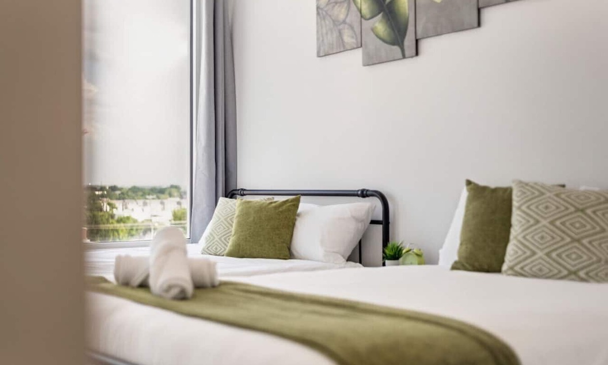 Cedars Apartment | City View 2BR I Parking I King Bed I Workspace