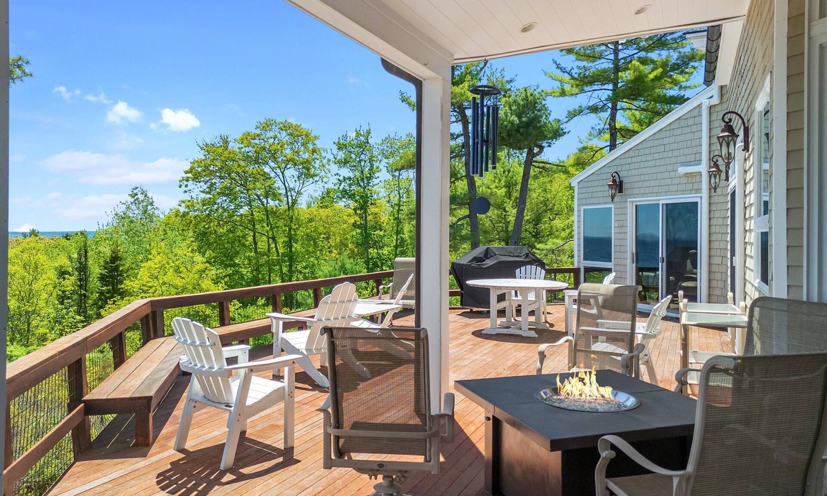 Rockport House | Elegant ocean view home with breathtaking views, private hot tub & large deck