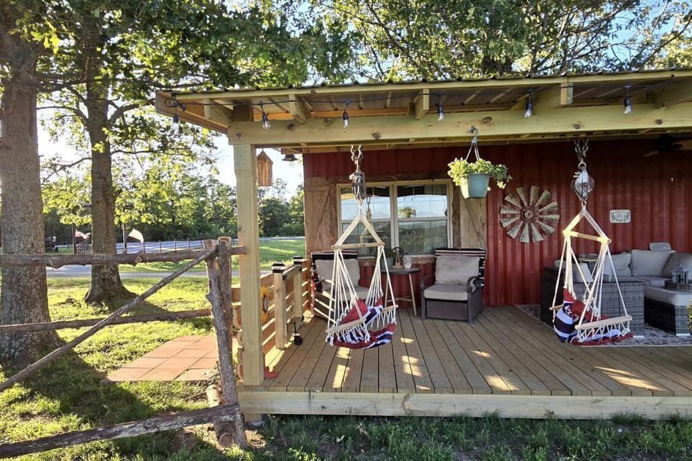 Gainesville Cabin | Gorgeous Container for a Romantic Getaway on a Ranch with Incredible Views in Gainesville, Missouri