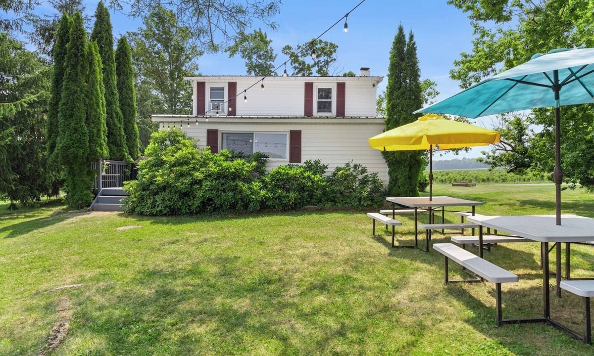 Hammondsport House | Keuka Wine Trail Vineyard View Farmhouse - Fire Pit & Game Room