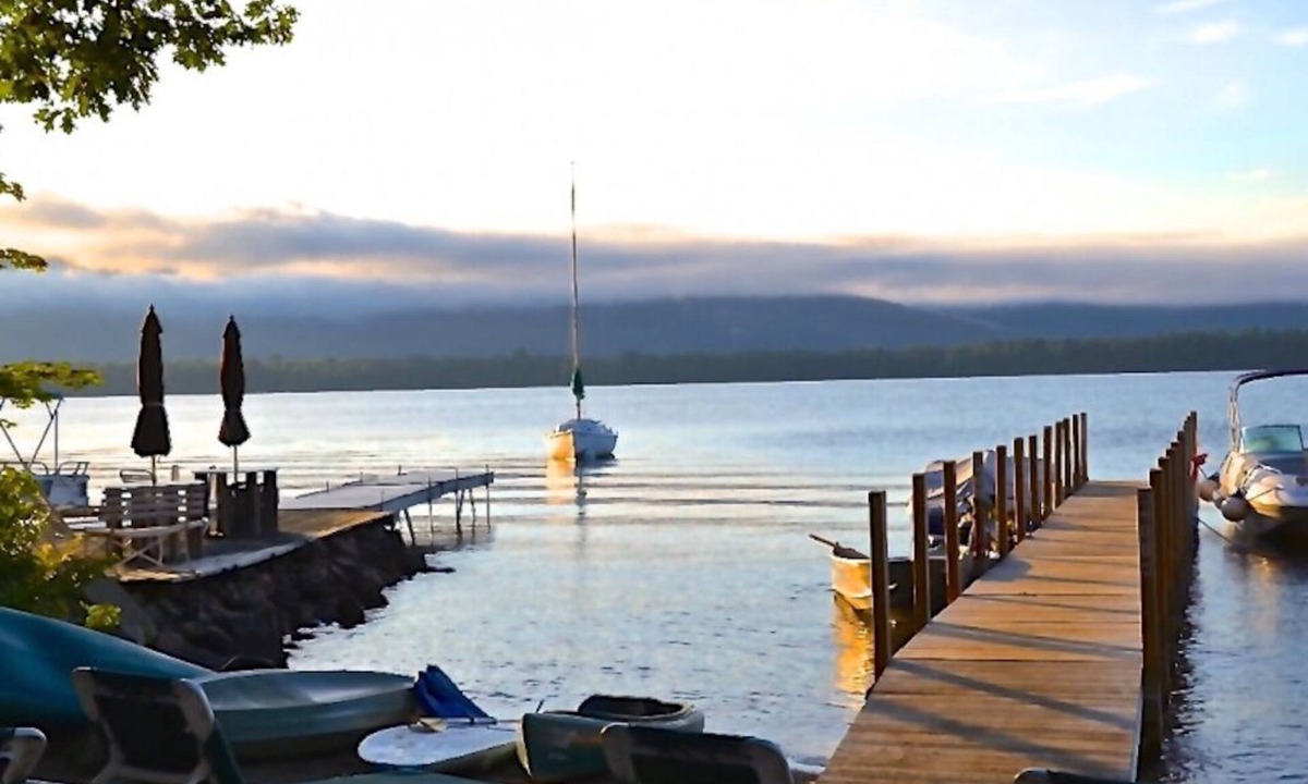 Diamond Point House | Lake George Lakefront Home at The Juliana Resort, Private Beach and Boat Slip
