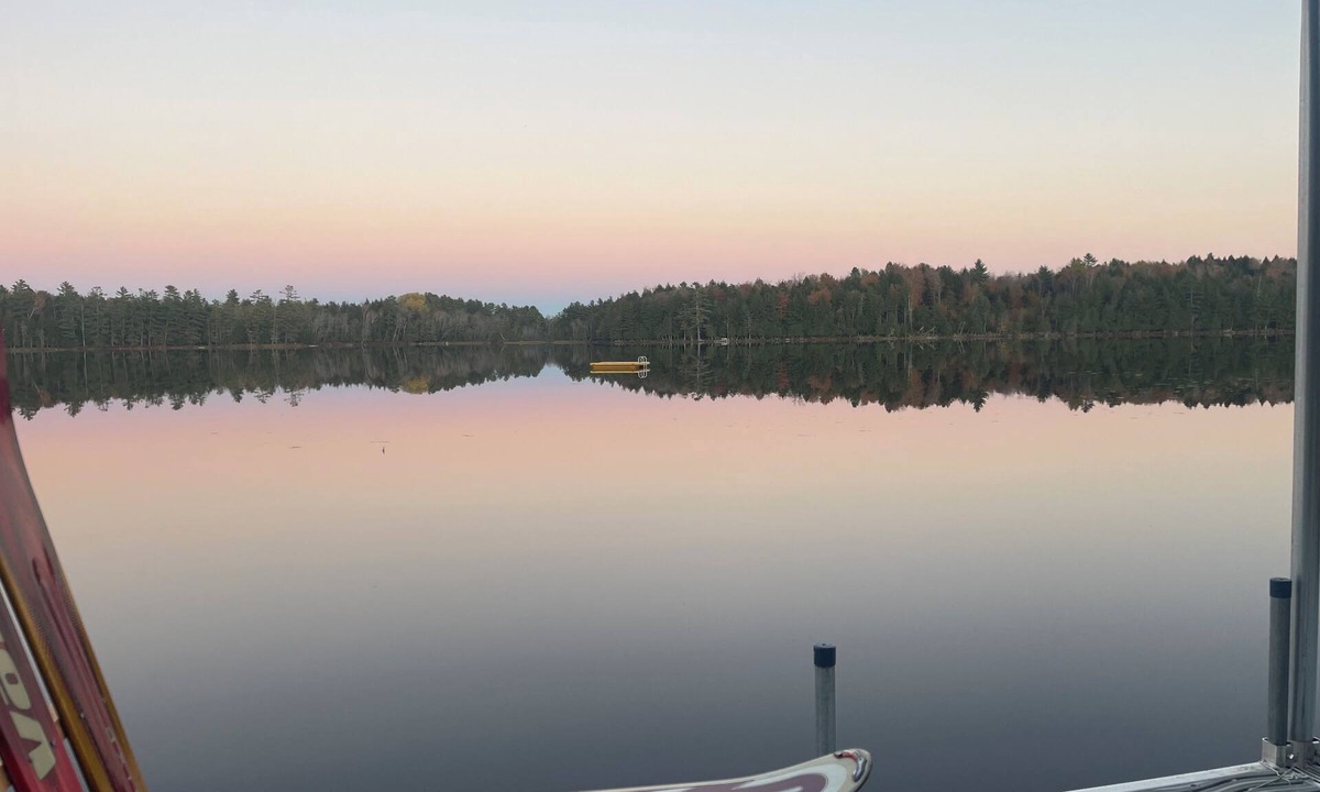North Anson Cabin | Lake paradise- Cozy 2-bedroom cabin walkout to the lake.
