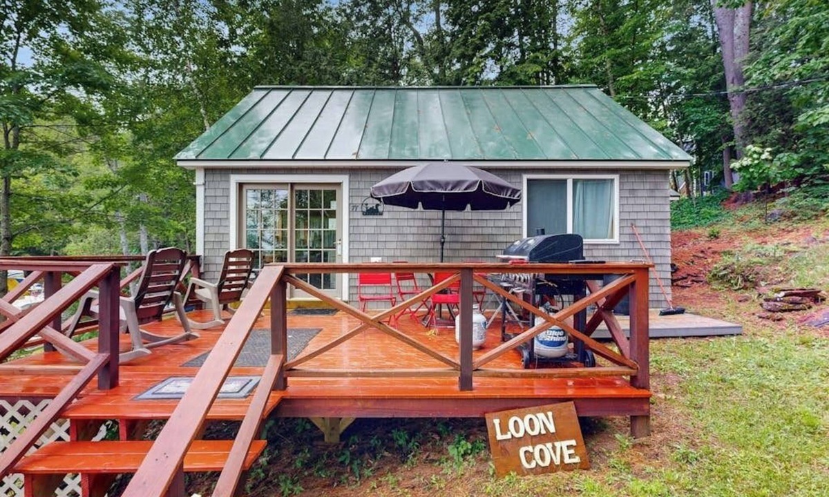 Oakland Cabin | Lakefront home on McGrath Pond - once featured on Maine Cabin Masters