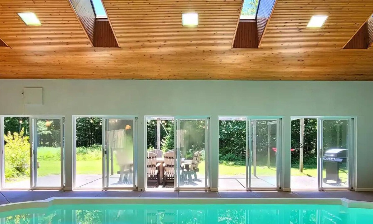 Scott Cabin | Log Cabin w/ Private Indoor Heated Pool-firepit - Game Room
