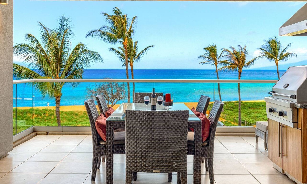 Kaanapali Condo | Maui Resort Rentals Dream Collection: Honua Kai Hokulani 202 – Direct Oceanfront 3BR w/BBQ on Wraparound Balcony