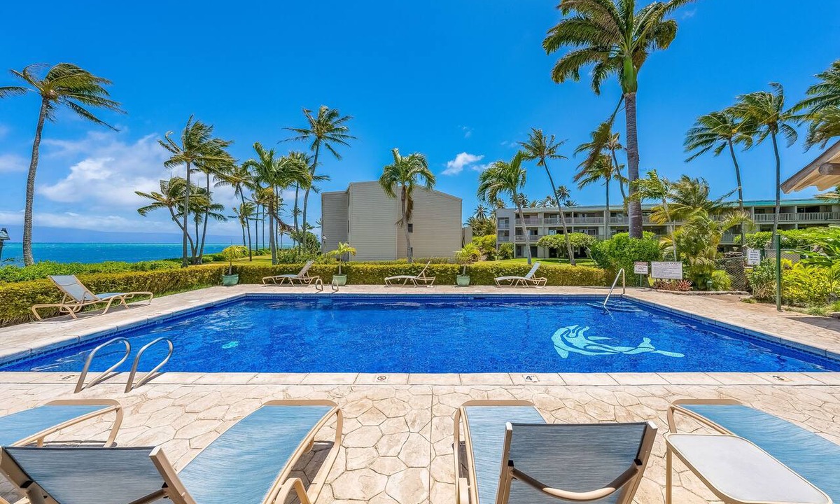 Ualapue Apartment | Ocean-view condo with private balcony, washer/dryer, & shared pool/tennis courts