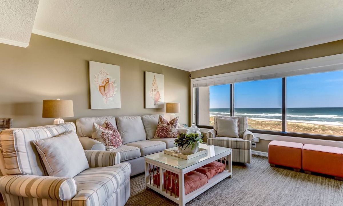 Amelia City Condo | Oceanfront | Private Covered Balcony | Beautiful 4th Floor Amelia Surf and Racquet Condo