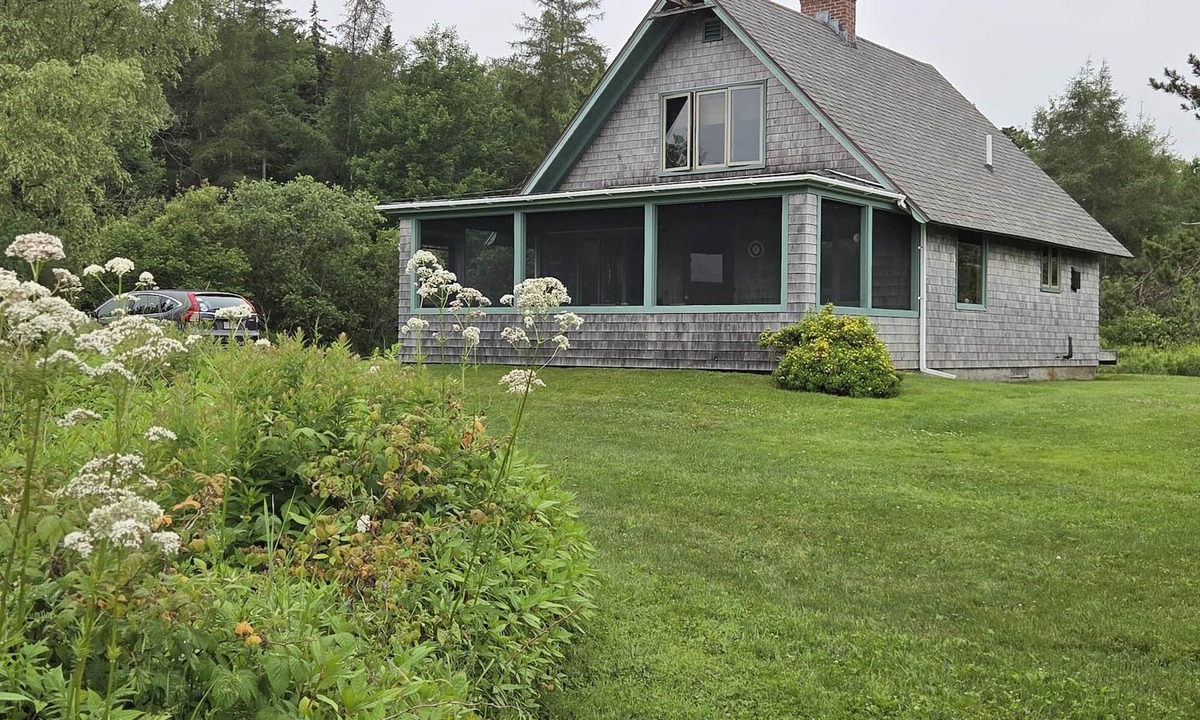 Owls Head Cabin | Peaceful coastal cabin with screened porch, water view of the cove, dog-friendly