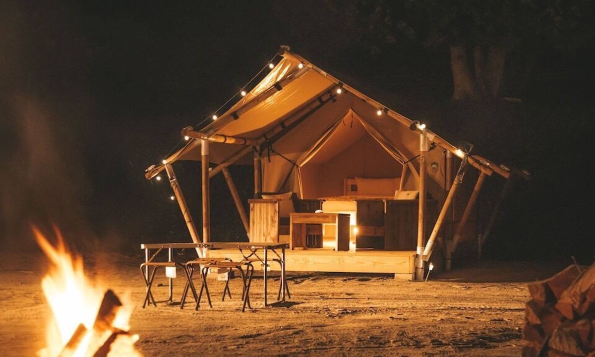 Lake George Resort | Peaceful Glamping Tent near Adirondack Mountains