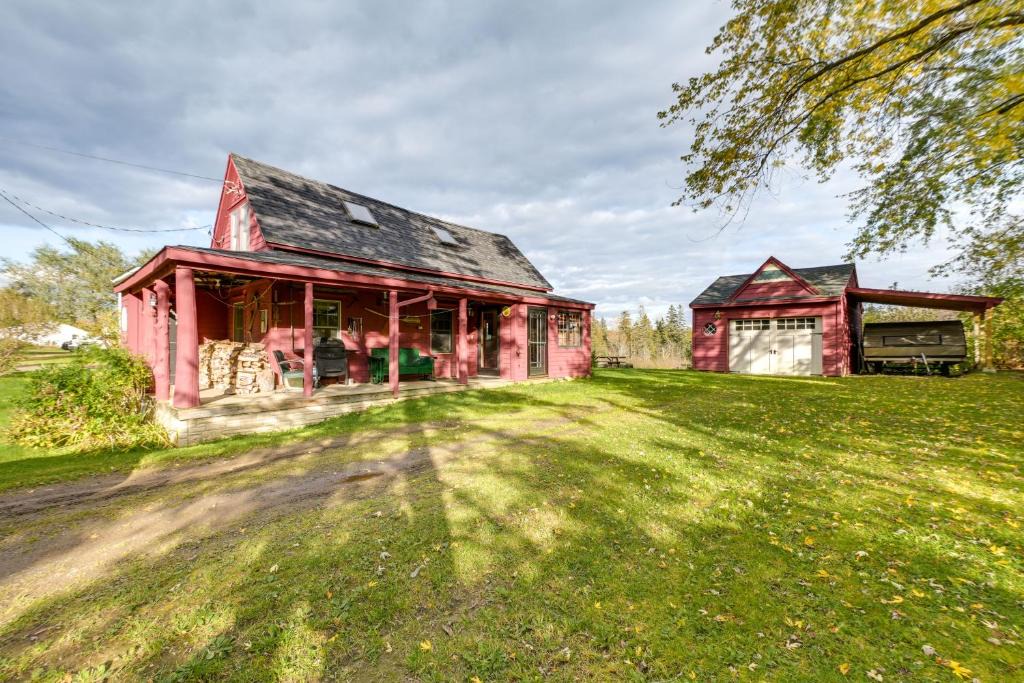 Oakfield House | Peaceful Oakfield Cabin on Mattawamkeag River!