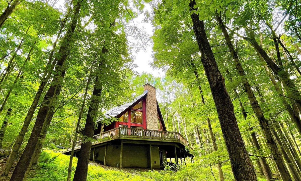 Ellicottville Cabin | ★ Private Hideaway w/Hot Tub & Wood Fireplace- Stylish & Serene - Hike from Cabin! ★