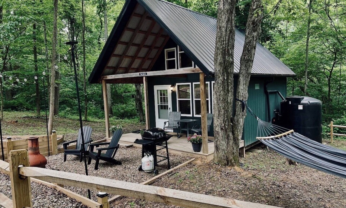 Chandlersville Cabin | Romantic A-Frame Cabin on 11 acres, Fire Pit, Near The Wilds & Other Adventures
