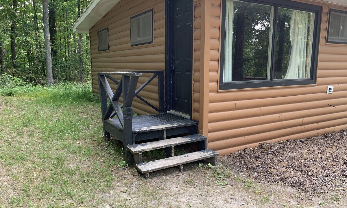 Palmyra Cabin | Rustic cabins in secluded campground with lake access and woods to wander in.