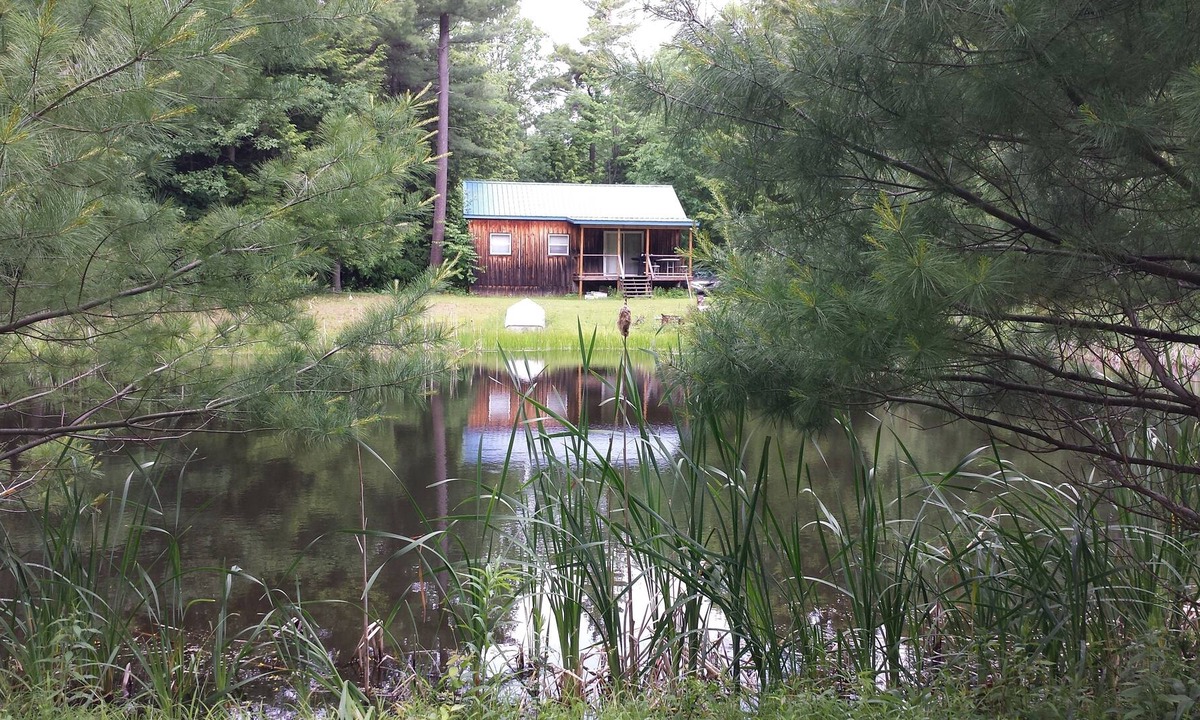 Bath Cabin | Secluded Cabin On 20 Acres & 2 Ponds Close To Wineries & Waterfalls.