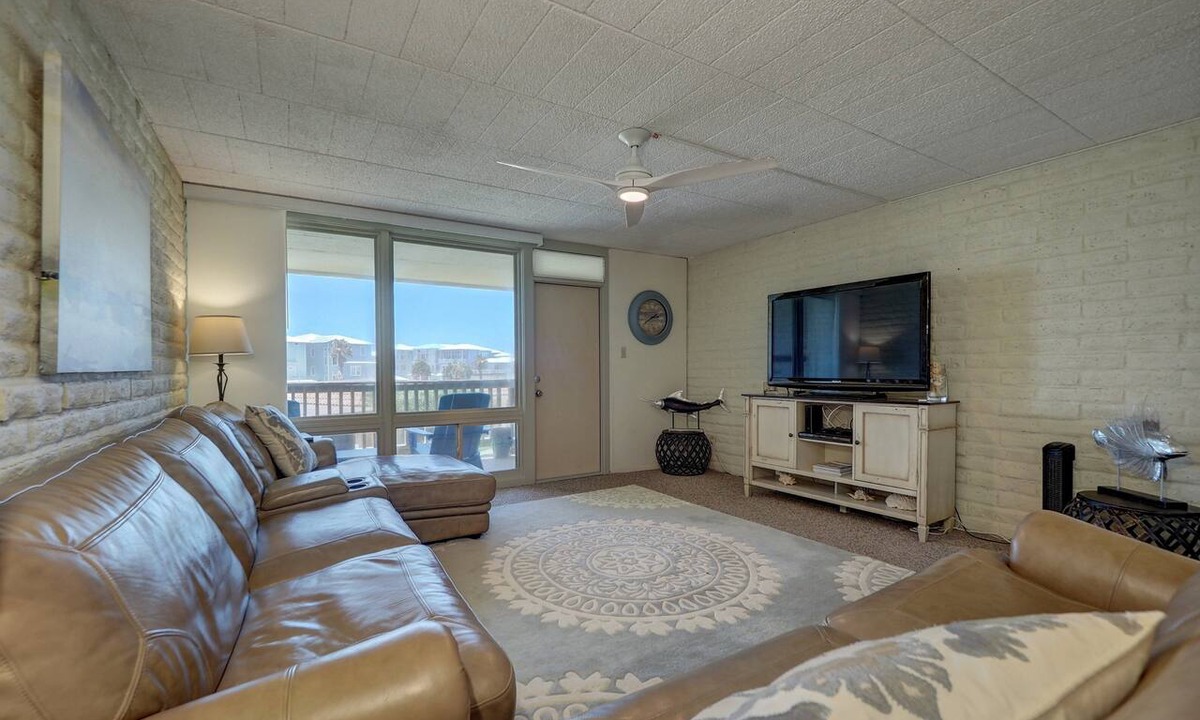 Shibui Sands Condo | Spacious 3BR condo in Port Aransas with pool view, sleeps 8 comfortably.