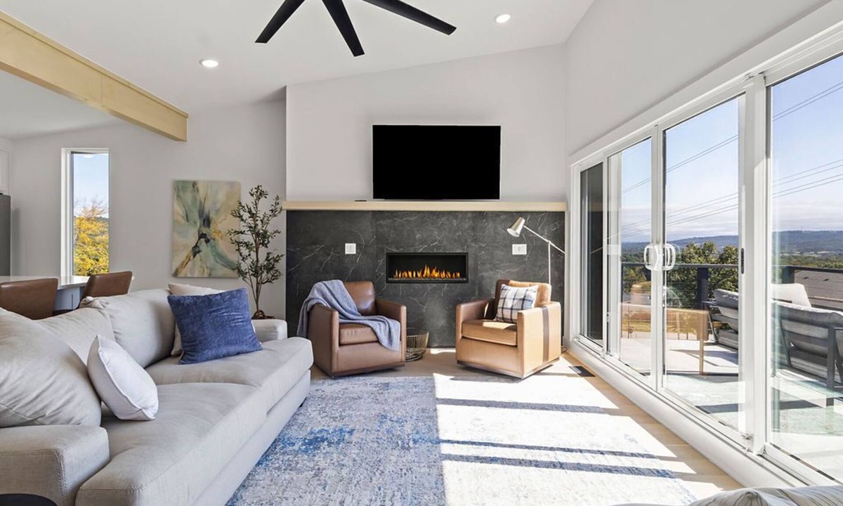 Fayetteville House | Stunning views from the treetop terrace of this brand new, contemporary home.