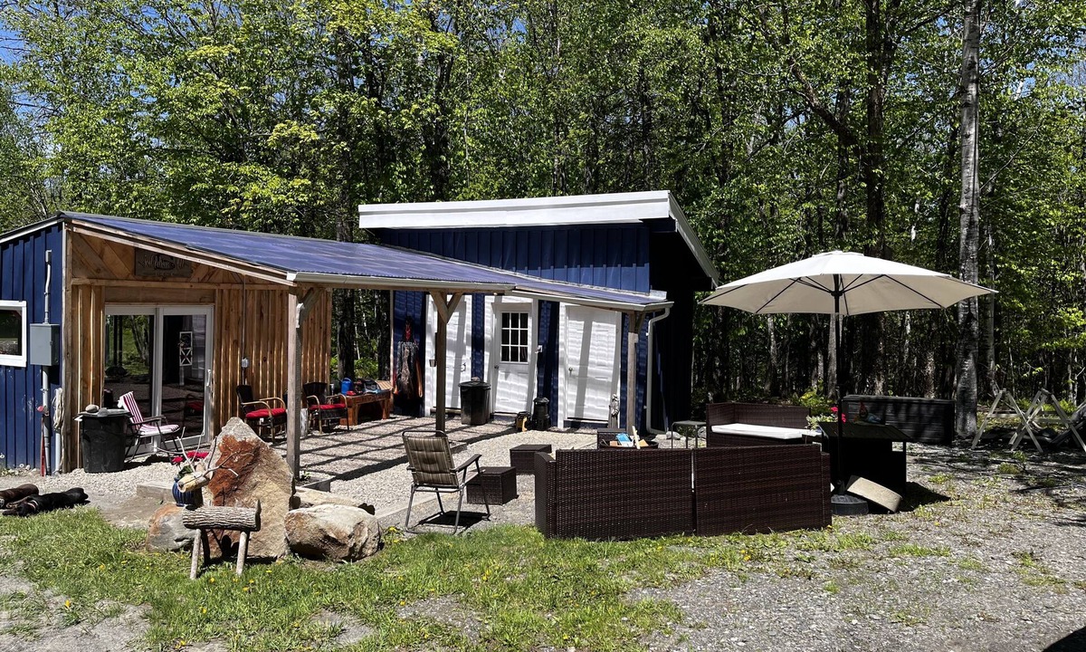 Sebec Cabin | Tiny A Frame with Bohemian flare