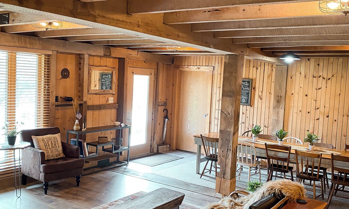Fairborn House | Tucked beneath our historic 1895 German bank barn, is the Bunkhouse!