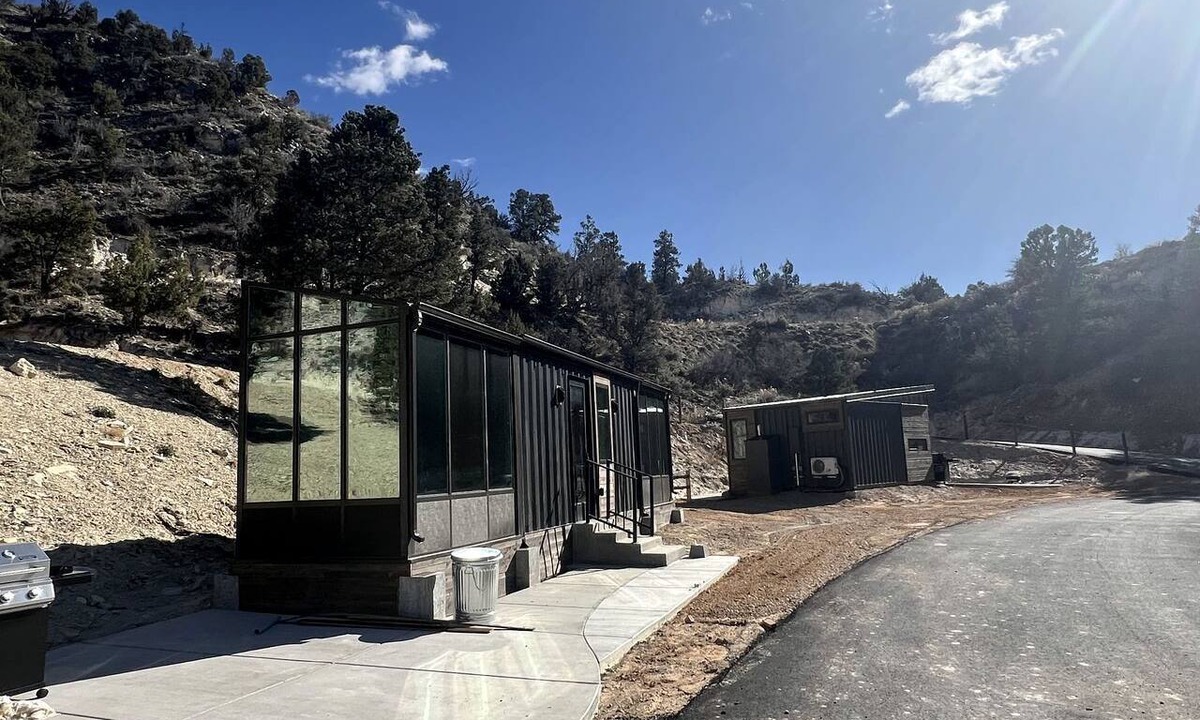 Orderville Cabin | Unique Tiny House with Outdoor BBQ in Orderville, Utah