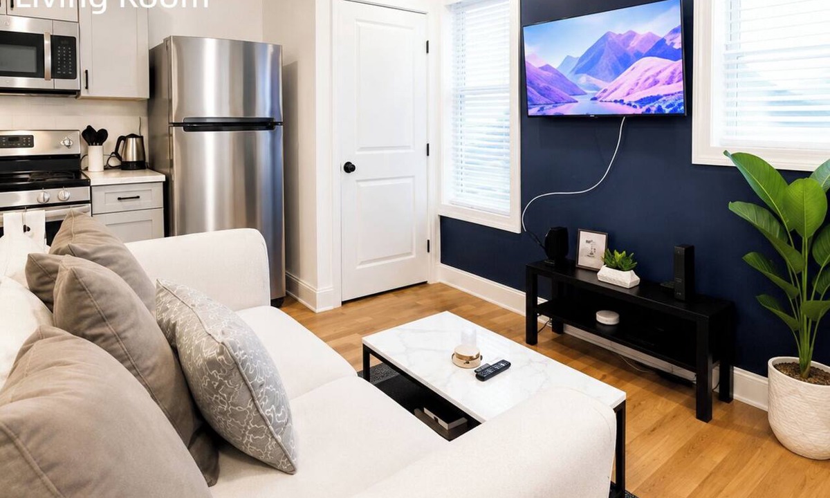 Corn Hill House | Unwind in this well-maintained unit with free parking, a fully stocked kitchen, and an in-suite washer/dryer. Perfect for work or leisure travel, this comfortable space has everything you need for a relaxing stay.