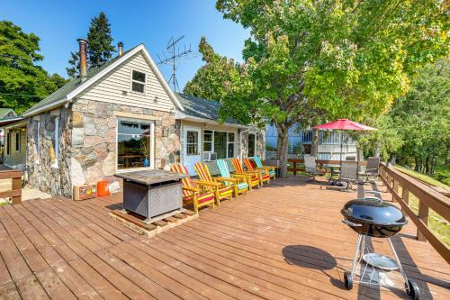 Six Lakes House | Waterfront Cottage w/Dock & Views in Six Lakes!