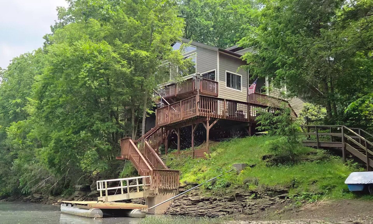 McGrann House | Waterfront Oasis on 2 Acres: Private Dock + Allegheny Access