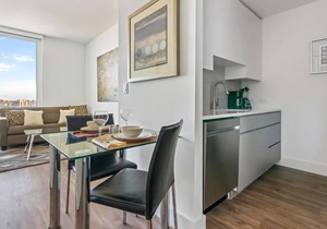 Spacious Studio | Kitchen + Laundry | Downtown White Plains