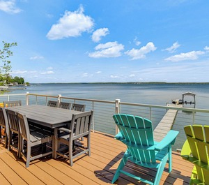 Waterfront Seneca Fire Pit Boat Dock 