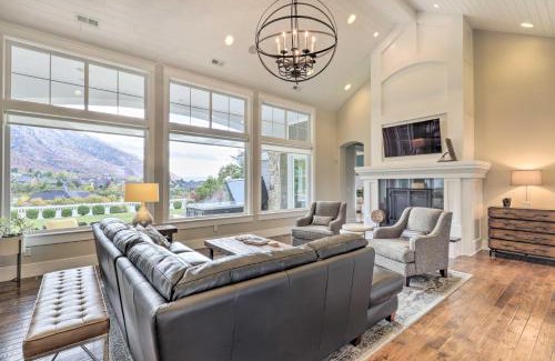 Sandy House | Luxe Sandy Home with Hot Tub 9 Mi to Skiing!