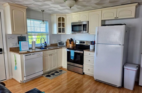 Point Judith Villa | 2 BR beach condo, 1 block from shore!