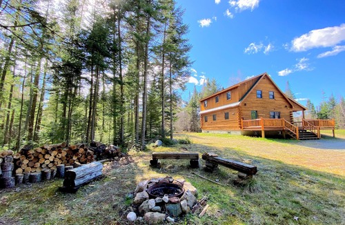 Twin Mountain Cabin | 40PL Log cabin - AC, in the White Mountains,