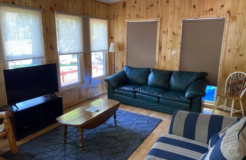 Lake Luzerne-Hadley House | 6 BR McMaster House with a deck, campfire, water views and mountain sunsets!