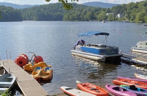 Lake Luzerne-Hadley House | 6 BR McMaster House with a deck, campfire, water views and mountain sunsets!