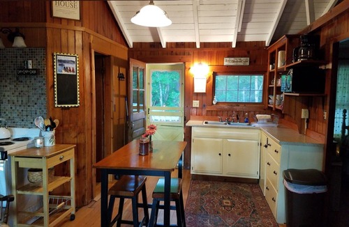 Bridgton Cabin | Adorable cottage set among tall pines with sandy beach -only .5 mile from town.