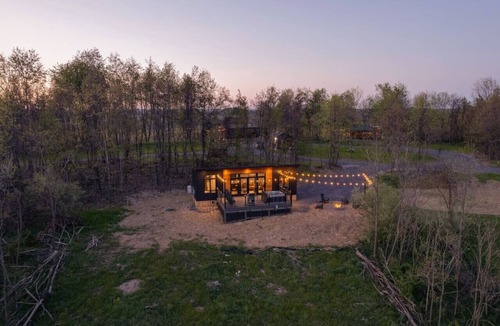 Brookville Cabin | Alpine Abode | Hot Tub, King Bed, Panoramic Views in PA Wilds