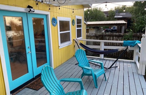 Rio Hondo Cabin | Arroyo City cabin with private lighted fishing dock. BBQ pits and back deck.