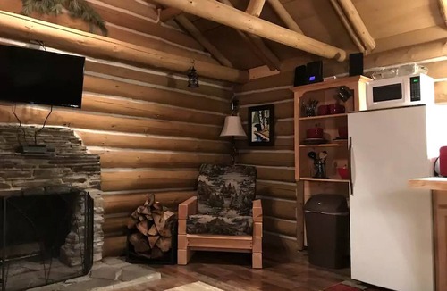 Glenfield Cabin | Authentic Log Cabin Rental for a Family Camping Getaway near Chase Lake, New York