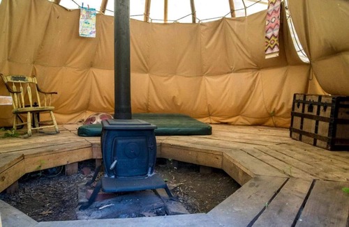 Chatham RV Rental | Authentic Tipi Set in the Stunning Woodland of the White Mountain National Forest, New Hampshire