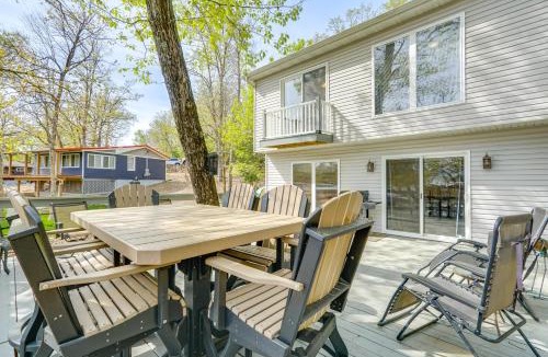 Roach House | Balcony & Fire Pit: Home on Lake of Ozarks!
