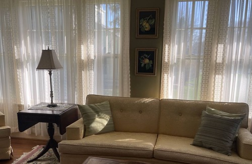 Athol Springs House | Beachfront, historic home on Lake Erie! Quiet and Private beach for your stay!