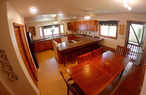 Hauula House | Beachside Getaway-Large Kitchen-A/C-Covered Patio-Grill-Fenced Yard